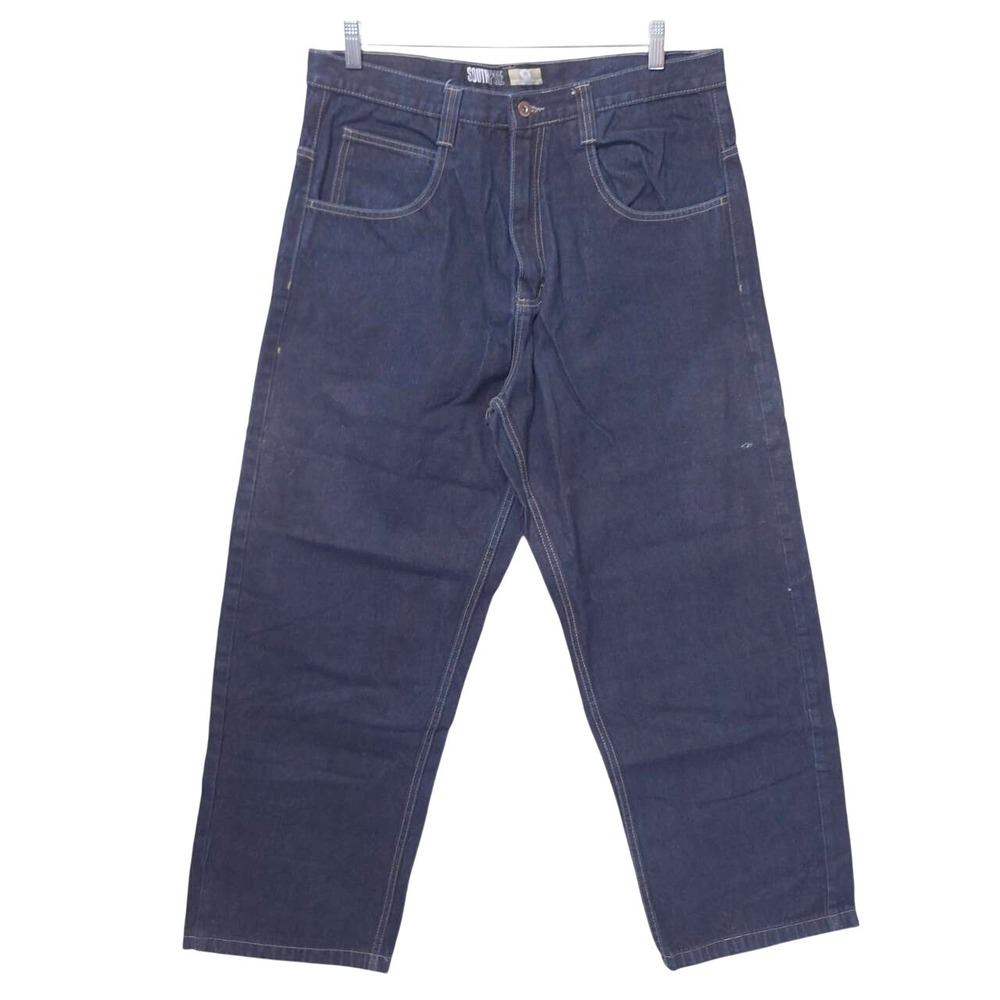 Southpole Dark Wash Denim Jeans Men 38x31 Relaxed Fit Baggy Skater‎ Y2K Grunge